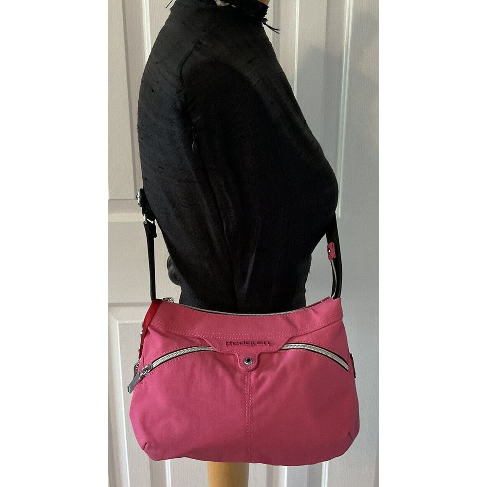 Hedgren Adjustable Shoulder/Crossbody Bag Hot Pink Purse/Bag 12” x 8” NEVER USED